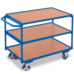 Tischwagen mit 3 Ladeflächen, LxBxH 1175x625x850 mm, Tragkraft 250 kg