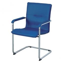 Schwingsessel mit Armlehnen, BxTxH 550x530x870 mm, Farbe blau