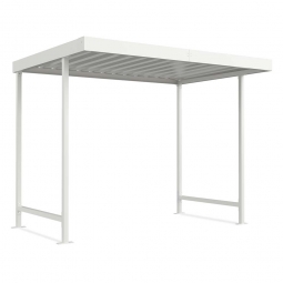 Überdachungssystem, Grundeinheit, Rahmen RAL 9002, BxTxH 2870x2200x2350 mm