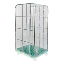 Einweghauben für Rollwagen, transparent, LxBxH 850x750x1800 mm, Paket = 20 Hauben