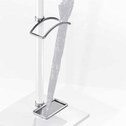 Schirmhaltergarnitur für Edelstahl-Garderobe