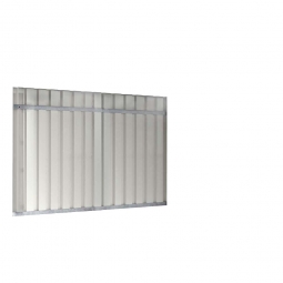 Trapezblech-Rückwand für universelle Überdachung, Breite 2975 mm