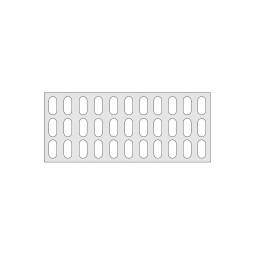 Gitterregalboden aus Kunststoff (Polystyrol), BxT 1150x480 mm, bestehend aus 2 Bodensegmenten und 2 Trägerholmen