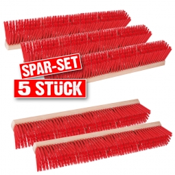 5x Straßenbesen Spar-Set, Länge 1000 mm