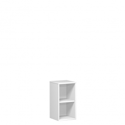 Büroregal PRO, 2 Ordnerhöhen, weiß, BxTxH 800x425x768 mm
