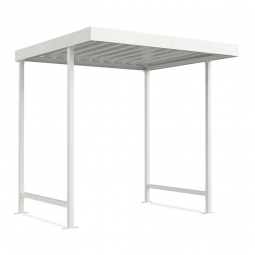 Überdachungssystem, Grundeinheit, Rahmen RAL 9002, BxTxH 2250x2200x2350 mm
