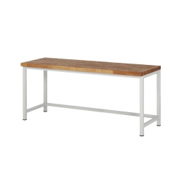 Werkbank, BxTxH 1500x700x840 mm, Gestell lichtgrau RAL 7035