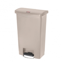 Tretabfalleimer Slim Jim, 50 Liter, beige, BxTxH 457x292x719 mm