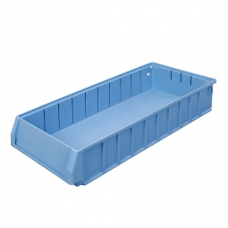 Regalkasten FUTURA, LxBxH 500x234x90 mm, Polypropylen-Kunststoff (PP), taubenblau, Gewicht 670 g