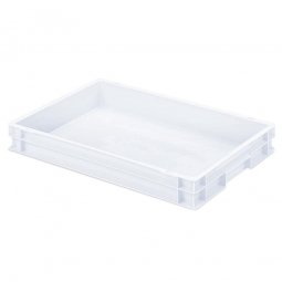 Teiglingbehälter für Pizza Rohlinge, PP, LxBxH 600x400x75 mm, 14,5 Liter, weiß