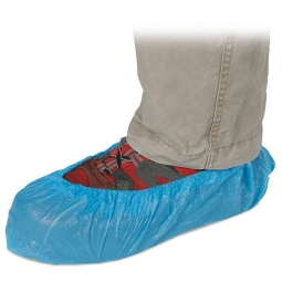 Einweg-Überziehschuhe, Polyethylen, blau, passend für jedes Schuhwerk und jede Größe, VE = 100 Stück