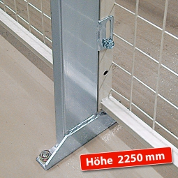 Ständer für Maschinenschutzzaun, Höhe 2250 mm