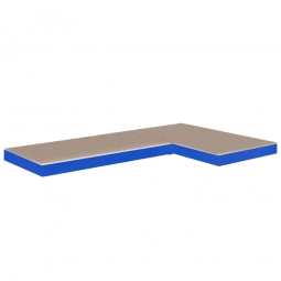 Zusatzebene, blau, Tragkraft 265kg/Ebene, BxT 900/1400x500 mm
