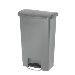Tretabfalleimer Slim Jim, 50 Liter, grau, BxTxH 457x292x719 mm