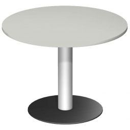 Rundtisch, Tischplatte lichtgrau ØxH 1000x720 mm