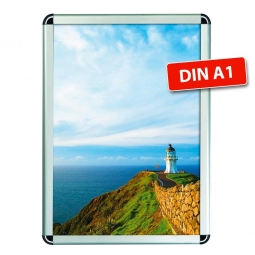 Wechselrahmen-Plakatrahmen, DIN A1, Plakatgröße BxH 594x841 mm, Rahmengröße BxH 624x871 mm