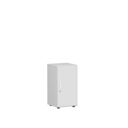 Flügeltürschrank mit 2 Ordnerhöhen "Flex", lichtgrau, BxTxH 400x425x752 mm