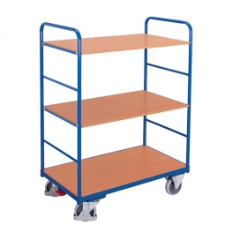 Hoher Etagenwagen mit 3 Böden, LxBxH 910x500x1530 mm, Tragkraft 250 kg