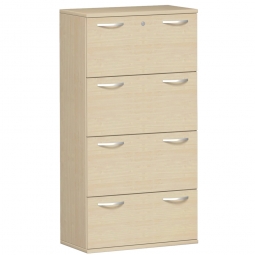 Hängeregistraturschrank PRO, 4OH, Ahorn, BxTxH 800x425x1536 mm