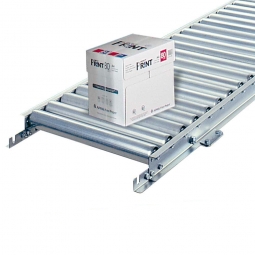 Leicht-Rollenbahn, LxB 3000x600 mm, Achsabstand: 125 mm, Tragrollen Ø 50x1,5 mm
