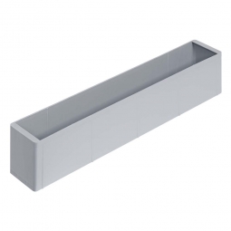 Einsatzkasten für Stapelbehälter 600x400 mm, LxBxH 550x87x110 mm, Farbe grau