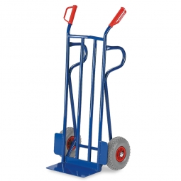 Stahlrohrkarre mit Luftbereifung, Höhe 1250 mm, Tragkraft 250 kg