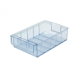 Klarsicht-Regalkasten, LxBxH 300x183x81 mm, Gewicht 310 g