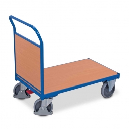 Stirnwandwagen mit Holzwand, LxBxH 1125x700x1015 mm, Tragkraft 500 kg