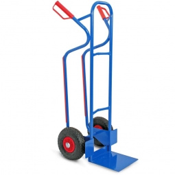 Stahl-Stapelkarre mit pannensicheren Reifen, BxTxH 520x550x1170 mm, Tragkraft 250 kg