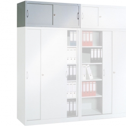 Aufsatzschrank, 1 Ordnerhöhe, BxTxH 1200x400x500 mm