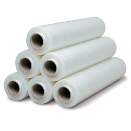 6x PE-Stretchfolienrollen-Set, LxB 300 m x 500 mm, Material PE, transparent