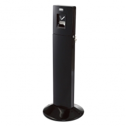 Smoker's Station, schwarz, Standascher aus Aluminium
