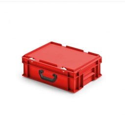 Euro-Koffer aus PP mit Tragegriff, LxBxH 400x300x130 mm, rot