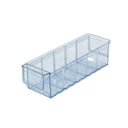 Klarsicht-Regalkasten, LxBxH 300x91x81 mm, Gewicht 193 g