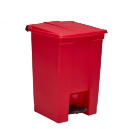 Tret-Abfallbehälter "Legacy Step-On", 68 Liter, rot, BxTxH 500x410x675 mm