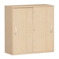 Schiebetürschrank PRO 3 Ordnerhöhen, Ahorn, BxHxT 1200x1152x425 mm