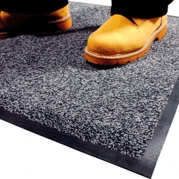 Eingangsmatte, LxB 1200x850 mm, grau, Höhe 9 mm, Mattenrücken aus Nitril-Gummi, waschbar