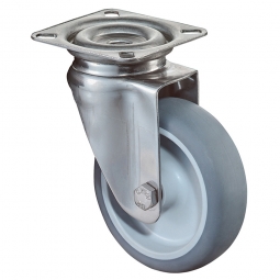 Apparate-Lenkrolle, Rad-ØxB 50x18 mm, Tragkraft 40 kg