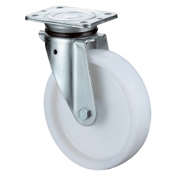 Schwerlast-Lenkrolle, Rad-ØxB 100x30 mm, Tragkraft 175 kg, weiß