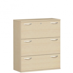 Hängeregistraturschrank PRO, 3OH, Ahorn, BxTxH 1000x425x1152 mm