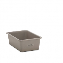 Rechteckbehälter aus GFK, Inhalt 100 Liter, grau, LxBxH 880x580x290 mm, Gewicht 5 kg