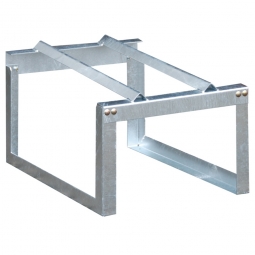 Fassbock feuerverzinkt, zur Lagerung von einem liegenden Fass, BxTxH 600x600x380 mm