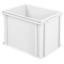 Euro-Geschirrkasten, LxBxH 400x300x320 mm, mit 2 Griffleisten, weiß