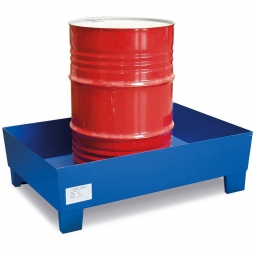 AW2S-O Stahl-Auffangwanne, Tragkraft: 800 kg, LxBxH 1235x815x350 mm, Oberfläche in blau (RAL 5010)