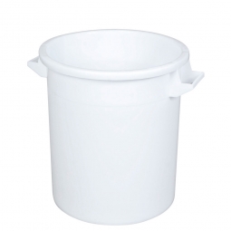 Rundtonne, 50 Liter, Ø oben/unten 450/360 mm, Höhe 480 mm, weiß