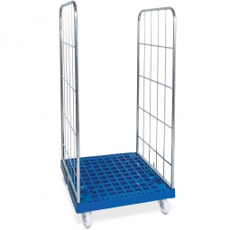 Gitterrollwagen, LxBxH 815x724x1660 mm, 2-seitig, Tragkraft bis 500 kg, blau