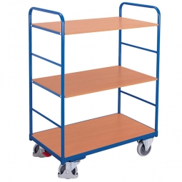 Hoher Etagenwagen mit 3 Böden, LxBxH 1060x600x1530 mm, Tragkraft 250 kg