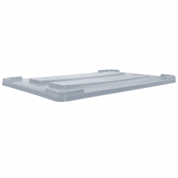 Stapeldeckel für verrippte Palettenboxen, LxB 1170x800 mm, grau