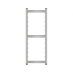 Regalrahmen aus Edelstahl, HxT 1800x600 mm, Feldlast bis 600 kg