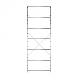 Fachbodenregal Economy mit 7 Böden, Stecksystem, BxTxH 1060x835x3000 mm, Tragkraft 150 kg/Boden, glanzverzinkt